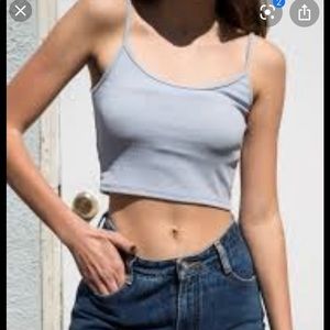 rare skylar tank light blue from brandy melville
